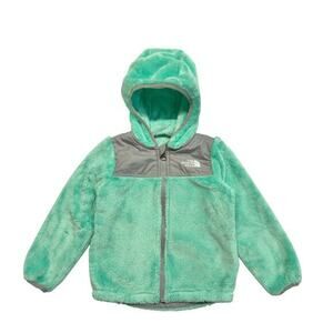 The North‎ Face OSO Fleece Jacket Toddler 2T Mint Green & Gray Full Zip Hooded